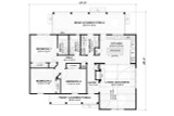Cottage House Plan - 68144 - 1st Floor Plan