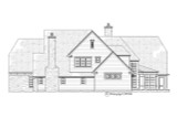 Tudor House Plan - Raven 68168 - Right Exterior