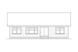 Secondary Image - Country House Plan - Sandberg 68263 - Rear Exterior