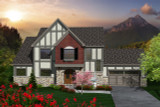 Tudor House Plan - 68451 - Front Exterior