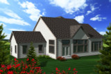 Tudor House Plan - 68451 - Rear Exterior