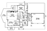 Lodge Style House Plan - Echo Hollow 68543 - 1st Floor Plan