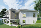 Craftsman House Plan - Westbrooks Cottage A 68694 - Left Exterior