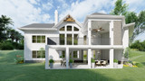 Craftsman House Plan - Westbrooks Cottage A 68694 - Rear Exterior