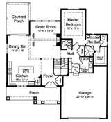 Farmhouse House Plan - The Rainier 68765 - 1st Floor Plan