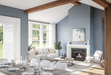 Farmhouse House Plan - The Rainier 68765 - Great Room