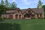 Lodge Style House Plan - Mountain 69353 - Front Exterior