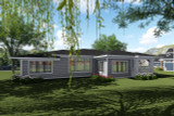Secondary Image - Modern House Plan - 69396 - Rear Exterior