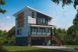 Contemporary House Plan - Wendling Park 69426 - Front Exterior