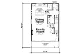 Contemporary House Plan - Wendling Park 69426 - 1st Floor Plan