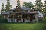 Secondary Image - Craftsman House Plan - Rim Rock 69562 - Rear Exterior