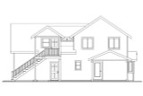 Craftsman House Plan - Mallory 69617 - Rear Exterior