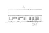 Secondary Image - Ranch House Plan - Collingsworth 69636 - Rear Exterior