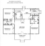 Country House Plan - 69770 - 1st Floor Plan