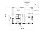 Cottage House Plan - Beausejour 5 69795 - 1st Floor Plan