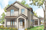 Contemporary House Plan - Goldenheart 69835 - Front Exterior