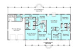 Country House Plan - 69925 - 1st Floor Plan