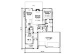European House Plan - Gretna Falls FB 69985 - 1st Floor Plan