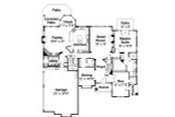 Classic House Plan - Bellingham 70051 - 1st Floor Plan