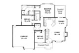 Traditional House Plan - 70126 - 1st Floor Plan
