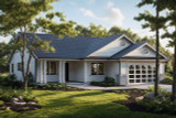 Ranch House Plan - Chapman 70135 - Front Exterior