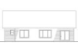 Secondary Image - Ranch House Plan - Chapman 70135 - Rear Exterior