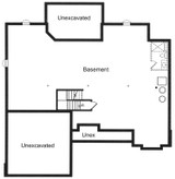 Secondary Image - Country House Plan - Hamilton 70153 - Basement Floor Plan