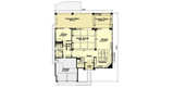Modern House Plan - 70183 - 1st Floor Plan