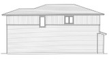 Contemporary House Plan - The Valencia 70216 - Right Exterior
