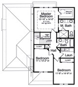 Secondary Image - Contemporary House Plan - The Valencia 70216 - 2nd Floor Plan