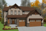 Craftsman House Plan - Edwards 70231 - Front Exterior