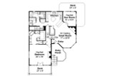 Cape Cod House Plan - Cedar Hill 70297 - 1st Floor Plan