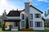 Farmhouse House Plan - St-Arnaud 3 70435 - Rear Exterior