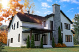 Farmhouse House Plan - St-Arnaud 3 70435 - Rear Exterior