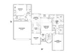 European House Plan - 70574 - 1st Floor Plan
