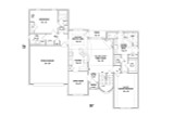 European House Plan - 70574 - 1st Floor Plan