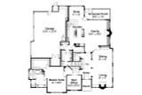 Mediterranean House Plan - Deveroux 70723 - 1st Floor Plan