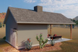 Traditional House Plan - Olsen Pavillion 70763 - Left Exterior
