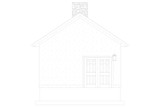 Traditional House Plan - Olsen Pavillion 70763 - Rear Exterior