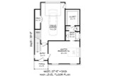 Modern House Plan - Claiborne 70764 - 1st Floor Plan