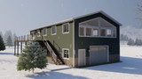 Traditional House Plan - Potts 70765 - Rear Exterior