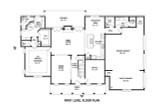 Colonial House Plan - 70790 - 1st Floor Plan