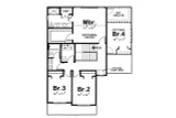 Traditional House Plan - Herndon 70980 - 2nd Floor Plan