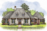 Southern House Plan - Crepe Myrtle 70983 - Front Exterior