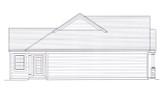 Ranch House Plan - Kingsgate 71032 - Left Exterior