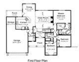 Ranch House Plan - Kingsgate 71032 - 1st Floor Plan