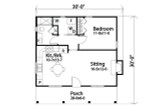 Cottage House Plan - 71212 - 1st Floor Plan