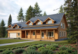 Lodge Style House Plan - 71305 - Front Exterior