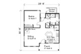 Cottage House Plan - 71325 - 1st Floor Plan