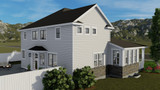 Farmhouse House Plan - Honeysuckle 71505 - Rear Exterior
